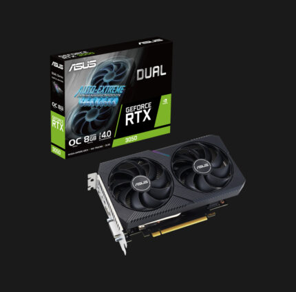 ASUS DUAL RTX 3050 V2 OC 8G GRAPHICS CARD